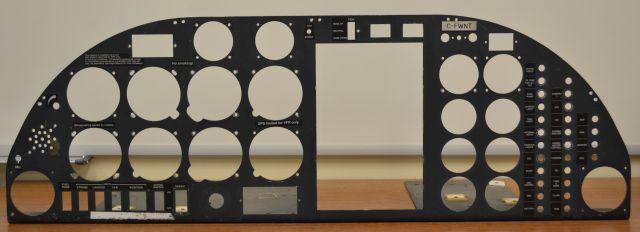 CHAPTER 2. KATANASIM HARDWARE 24 Figure 2.10: The original, unpopulated aluminum instrument panel. ponents for reasons discussed in the following sections.