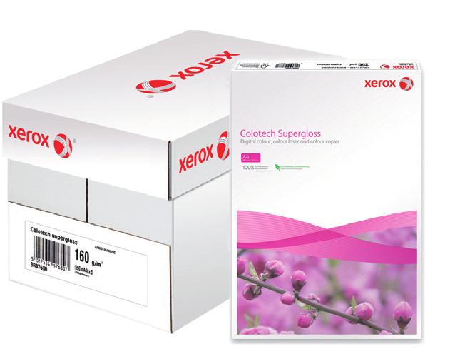 Optimum paper Colotech+ Supergloss Colotech Supergloss is a one-side cast coated, ultra high gloss paper, (85% by Hunter method), specifically developed for use in all colour laser printers and