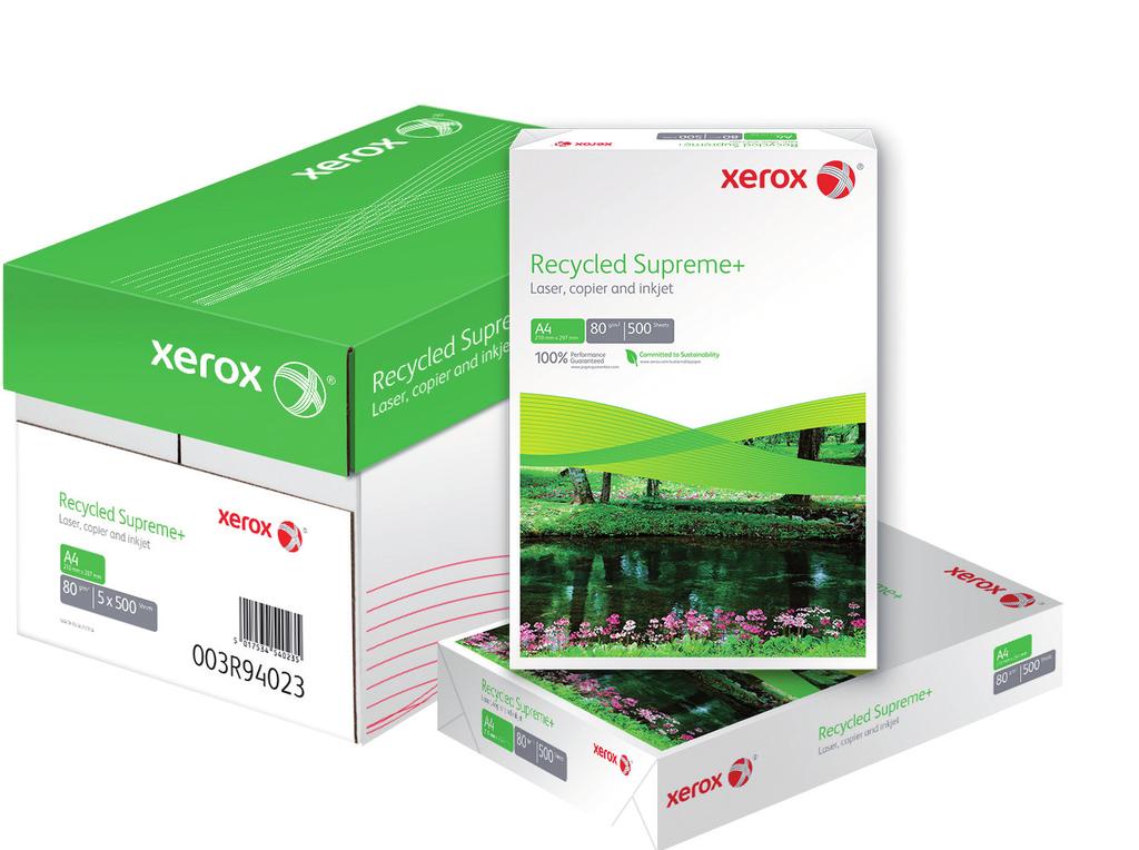 Introduction Xerox Supplies is as committed to protecting the environment as we are in offering you the widest portfolio of digitally optimised Paper and Specialty Media.