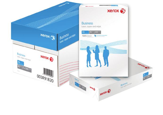 Business Xerox Business is a high performance paper suitable for everyday laser, inkjet and offset applications. This paper delivers reliable and consistent performance page after page.