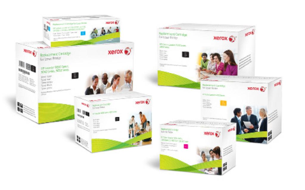 Xerox has created a range of print cartridges for use with HP, Brother, Lexmark and Kyocera printers.