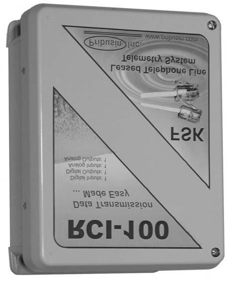 Manufacturers of Process Controls and Instrumentation Model: RCI-100-FSK Leased-Line Remote Control Signal Interface Standard Features: Bi-directional Communication using a Phone Line Uses MODBUS