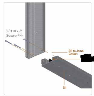 Installation Instructions Euro-C3/C5 NOTE: A MAXIMUM HEADER DEFLECTION IS 3/`16 1. Caulk all connection points between the sill and the header using high quality water sealing caulk 2.