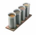 You can even keep a row of Savvy Canisters in the middle instead of the bowls.