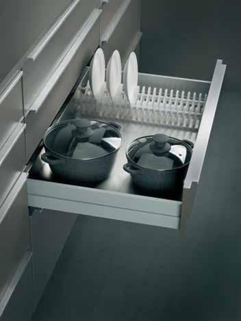 With some space left in the front to keep the rest of your serving crockery.