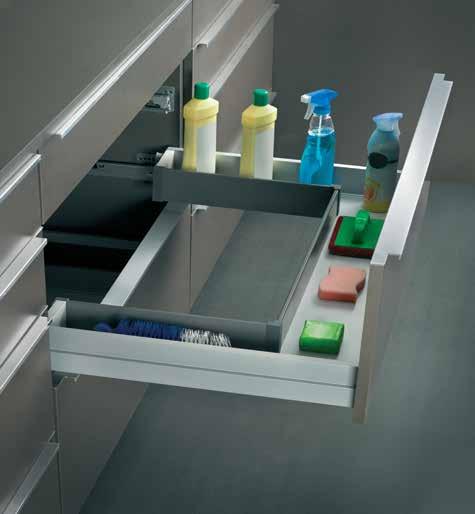 SS Below Sink Detergent Tray The U-Shape Below Sink Tray maximises the storage space by utilising the space around