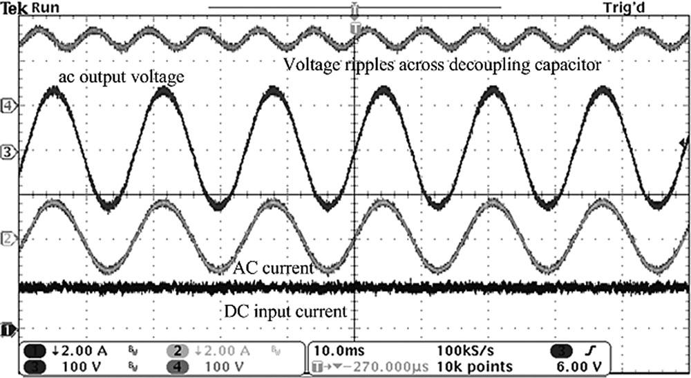 3962 IEEE TRANSACTIONS ON POWER ELECTRONICS, VOL. 27, NO. 9, SEPTEMBER 2012 Fig. 19. Currents and voltage at secondary side. Fig. 16. Driver signals and current waveforms: (a) mode I and (b) mode II.