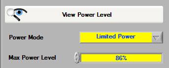 If Limited Power is selected, the Max Power Level can be set below 100% power. This can be used to ignore zones between targets.