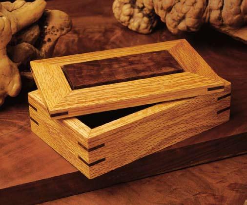 DOWNLOADABLE ONLINE WOODWORKING PLANS http://www.woodonline.com Splined Box A pretty fair number of ornamental box designs cross our desks, but this is one of the nicest.