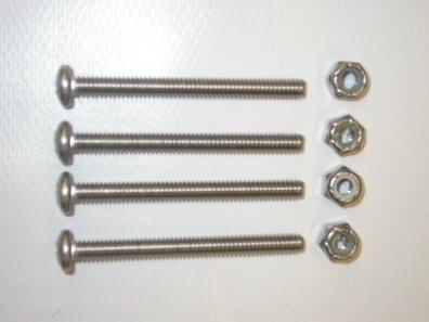 machine screws (2 ½ ) (12) Panhead screws