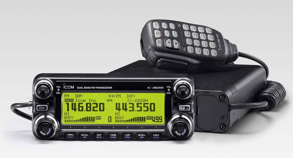 January 2007 DUAL BAND TRANSCEIVERS i2820h (USA) ie2820(europe) The above photo shows the IC-2820H. The IC-E2820 differs slightly from this photo.
