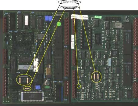 The radios with the DIL CPU board don;t have this problem, here TP1 and TP3 may not be connected to each other.