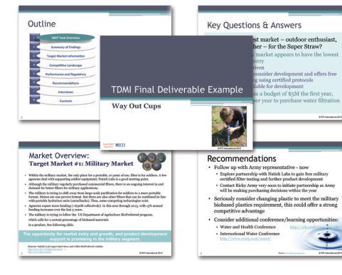 TDMI has a proven process with a robust tool