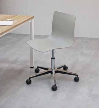 5-waves chair 5-waves chair Swivel base with casters 5W-4-PP-AP1 Dimension: W600 x D600 X H740~845mm, seat height 400~505mm Chair shell: