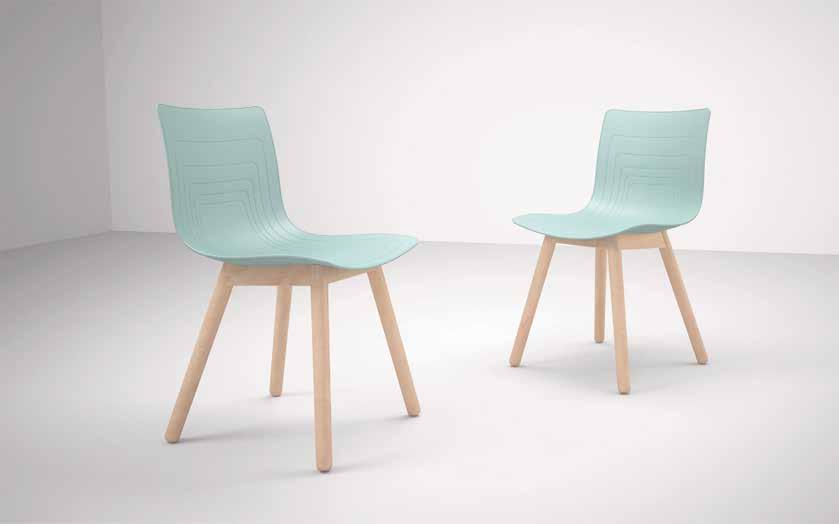 5-waves chair 5-waves chair Solid wood base chair 5W-3SW-PP Dimension: W440 x D460 X H800mm, seat height