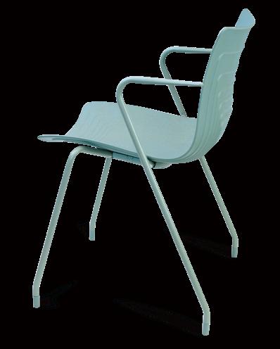 6-waves chair 6-waves chair Four legs chair with armrest 6W-1L-PP Dimension: W577 x D505 X H820mm, seat height 450 mm Chair shell: Made by 100% virgin polypropylene for high impacting resistance and