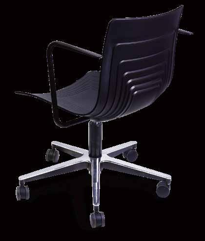 6-waves chair 6-waves chair Swivel base with casters and armrest 6W-4L-PP-AP1 Dimension: W600 x D600 X H740~845mm, seat height 400~505mm Lift