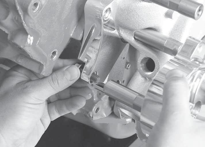 A B C Figure 6: Install the Tensioner A] Apply anti-seize to the 8mm-1.