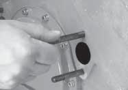 A] Use the two included 3/8-16 nuts (zinc plated) tightened against each