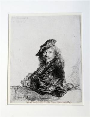Cornell professor unlocks mysteries of paintings 19 November 2014, by Michael Hill A Rembrandt etching titled, Self Portrait Leaning on a Stone Sill, ca.