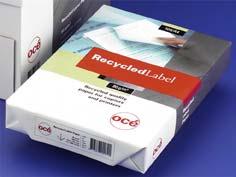 White Pas 1 Océ Recycled Label Pa Produced with care for the environment Océ Recycled Label Pa is a 100% postconsumer recycled pa without optical whiteners.