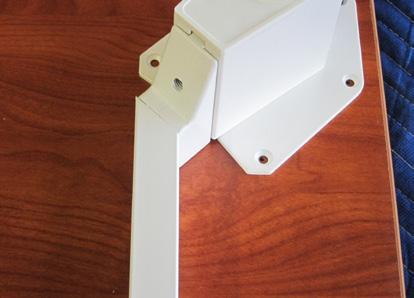 IMAGE A 3. Slide a support beam onto the secured beam bracket.