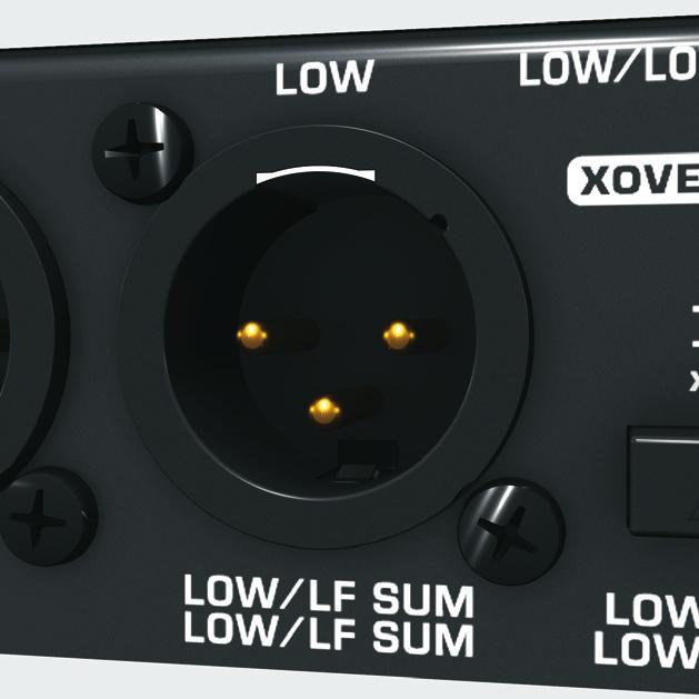 When this feature is activated, the LF signals in the Left and Right channels are summed together and then routed to the Channel 1 Low Output, where it can be used to drive your active subwoofers,