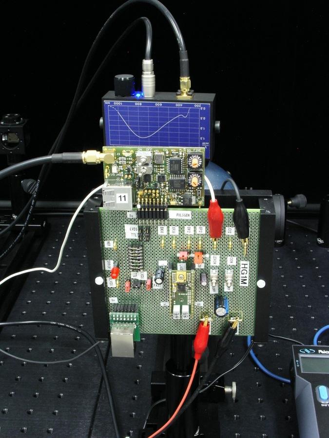 31: Laser pulse with 260 ps rise time (channel 1) Figure 29: HG1M laser controller