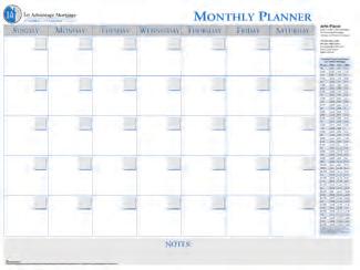 Laminated Wall Planners Size: 4 8 Non-dated wall planner Space for notes Heavy laminated surface wipes