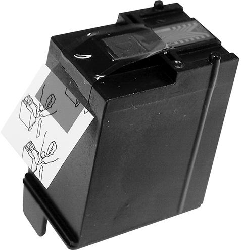 3. Insert the print cartridge into the scanner (Fig. 4)