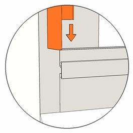 guide (supplied). Shim any gaps and screw the toe kick binders to the wall using the blunt tip screws (supplied).