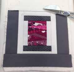 Sew on the background piece B6 in the same manner.
