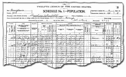 Public records to search: Census records
