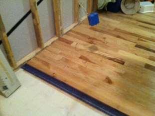 flooring Last piece is a custom width with