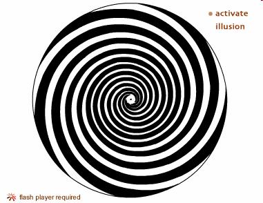 Movement Illusions & Receptor Fatigue Describe and show the illusion to the right. Why does this illusion occur?