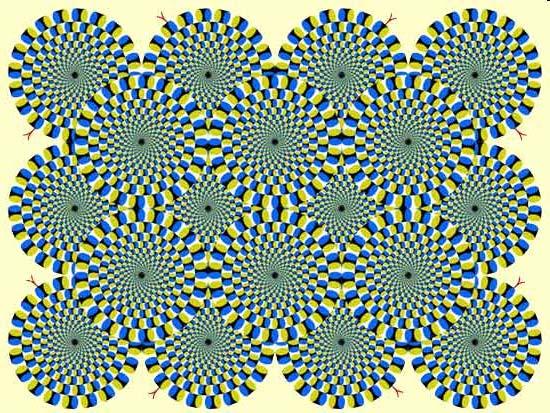 This illusion has not been fully explained, however, a decisive factor in its effect on visual processing is the order in which the four