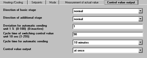 Duration of prolonged comfort mode unit 1 min (0-255) (0:infinite) If the presence button is pressed while in night mode or presence is reported by a presence detector, the comfort temperature is