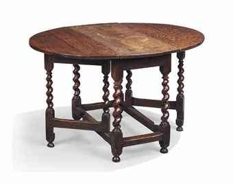 gateleg table top has a fixed section and one or two hinged
