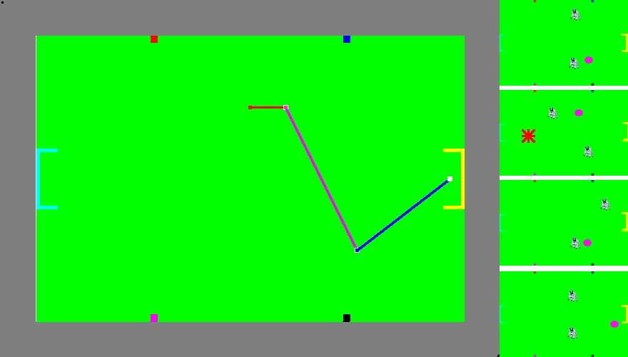 the team behaviour component can use. To demonstrate the execution of play selection mechanism we have made a visualizer component.