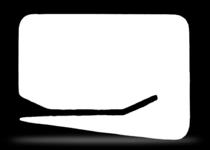 Letter Opener - Black Plastic letter opener with clear window Dimensions (mm): 71.