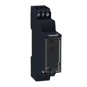 Characteristics on-delay timing relay - 1 s..100 h - 24..240 V AC - 1 OC Product availability : Stock - Normally stocked in distribution facility Price* : 42.