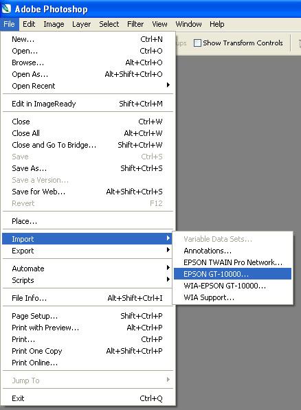 Scanning Guide for Adobe Photoshop This guide is written for Adobe Photoshop CS2.
