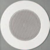 Body in RAL 9010 white plastic Wide band Ø 130 mm loudspeaker Metal front protection mesh Clips for quick attachment Equipped with line transformer for constant voltage systems.