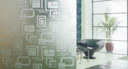 The designer glass range includes: Frosted