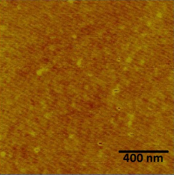b) Fig. 2 AFM micrographs of the epi-polished Ga-face of the GaN bulk single crystal.