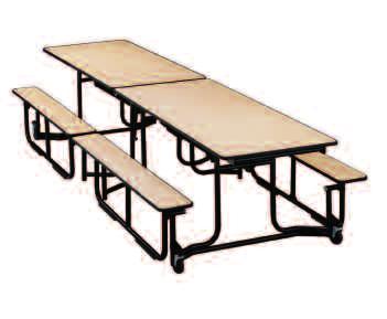 Uniframe tables are also easy and inexpensive to own. Strong. Unitized all-steel frames provide superior strength. Tables are cycle tested 6,000 times.