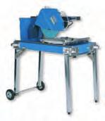 Cutting Machines Bench saw Tyrolit HHS 350 Locking device for sliding table and catch device, saw head can be rotated between 45 and 90, high quality guides, sawing table feet can be easily mounted,