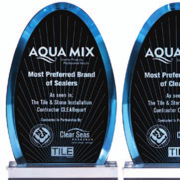The Aqua Mix Legacy Aqua Mix has more than 30 years of history leading the global stone and tile industry with innovative care and maintenance solutions utilizing unique, water-based formulas.
