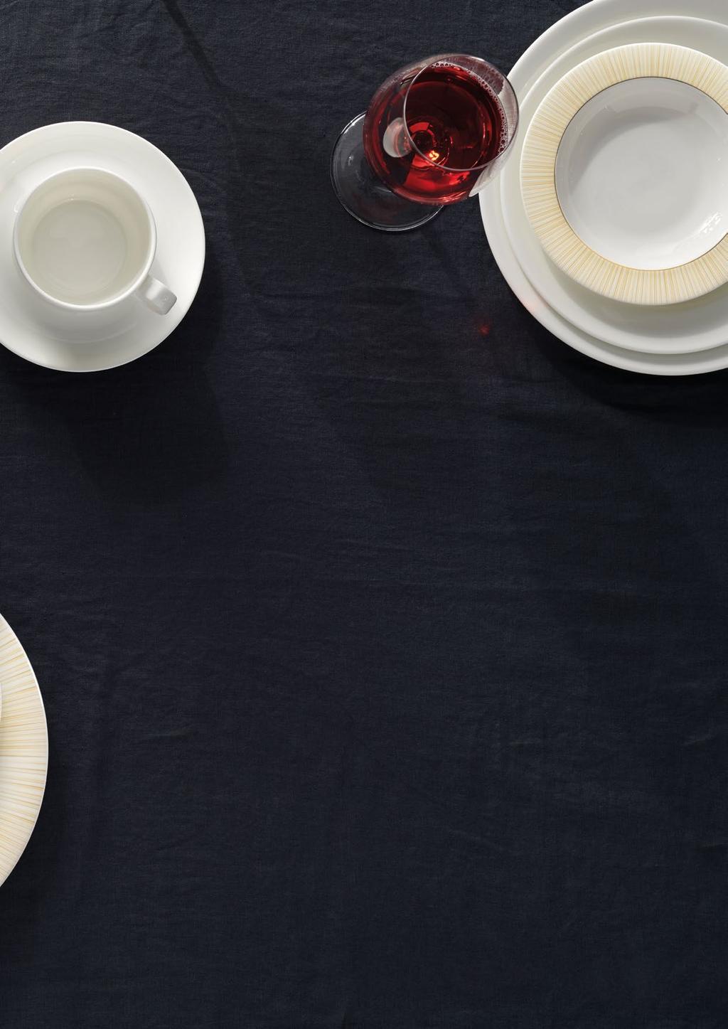 TZELAN by ROYAL PORCELAIN Banquet Assortment A durable bone china body with a reinforced edge becomes an elegant option designed to withstand the