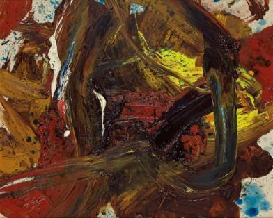 Shiraga was a prominent member of the Gutai Art Association, which began in Osaka in 1954 and lasted for 18 years.